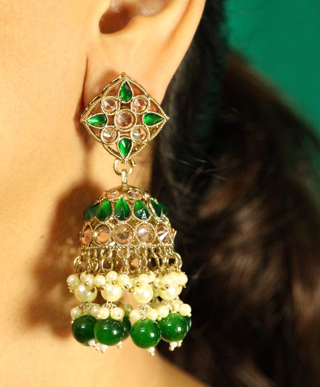Phulkari Jhumkas