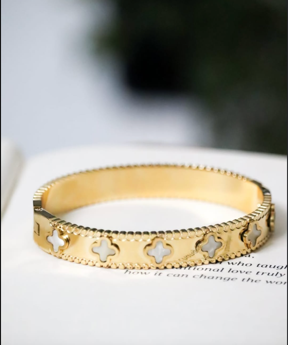 Celeste Clover Gold Bracelet