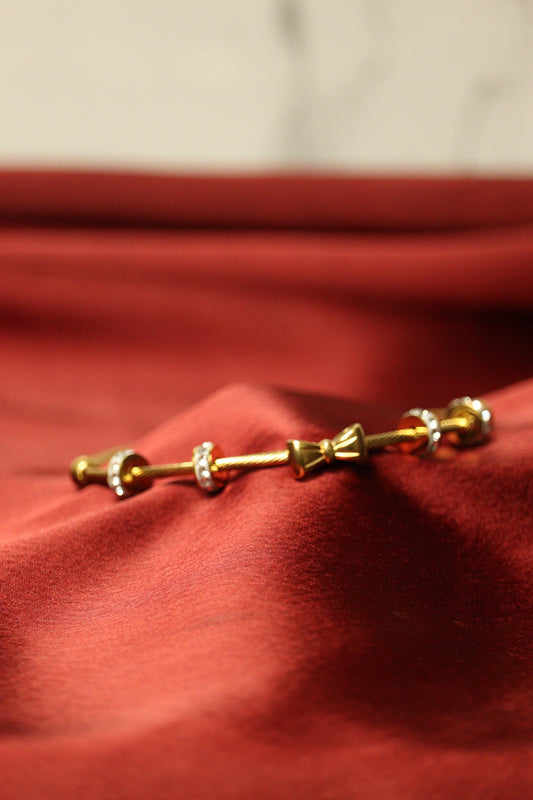 Dainty Bow Gold Bracelet