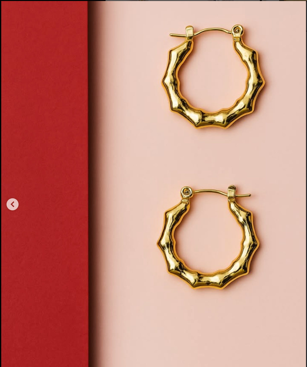 Bamboo Glow Hoop Earrings
