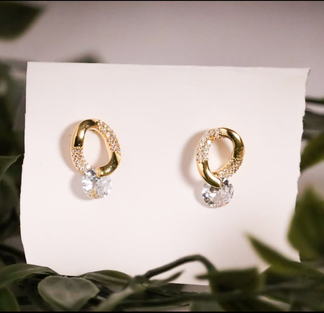 Aurora Loop Crystal Studs