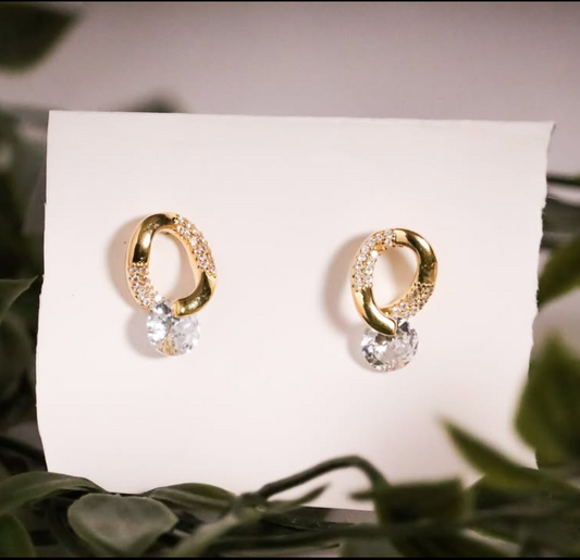Aurora Loop Crystal Studs